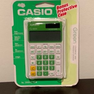 Casio SL-300VC-GN Electronic Calculator.